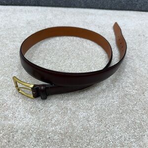 Trafalgar dress belt brown cortina leather men's size 38 (1-1/8" wide)